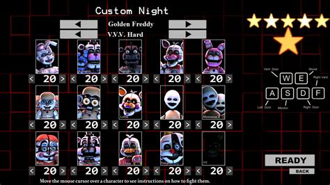 fnaf sl custom night